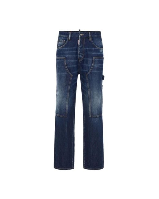 DSquared² Blue Straight Fit Jeans for men