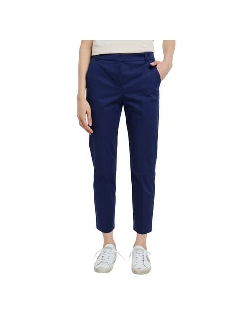 Pinko Blue Cropped Trousers