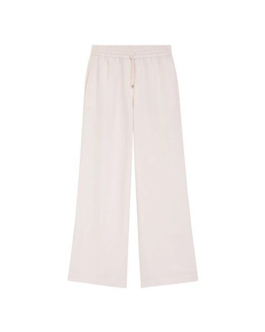 Boss White Wide Trousers