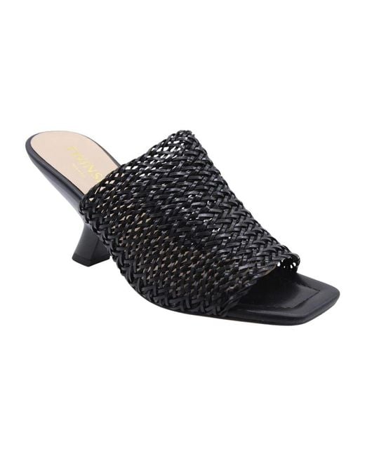 Heeled Mules Twinset de color Black