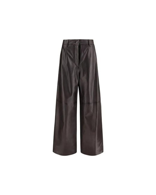 P.A.R.O.S.H. Brown Wide Trousers