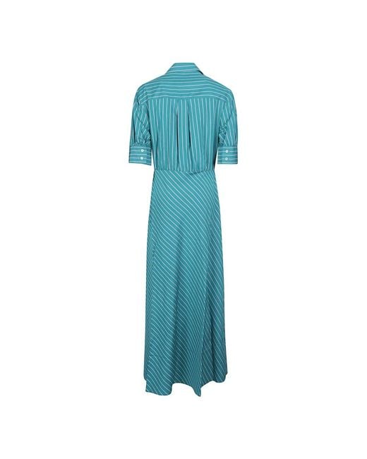 Pinko Blue Wrap Dresses