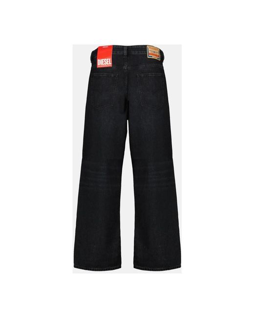 DIESEL Black Wide Jeans for men