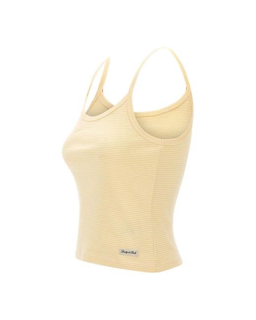 Sporty & Rich Yellow Sleeveless Tops