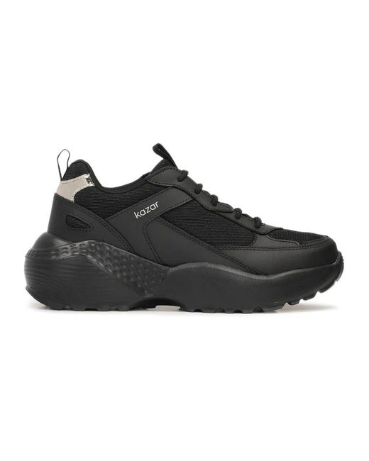 Kazar Black Ledersneaker Mit Dicker Sohle