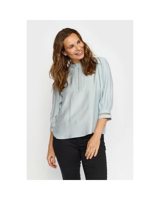 2-Biz Overhemden ,Blauw ,Blouses in het Blue