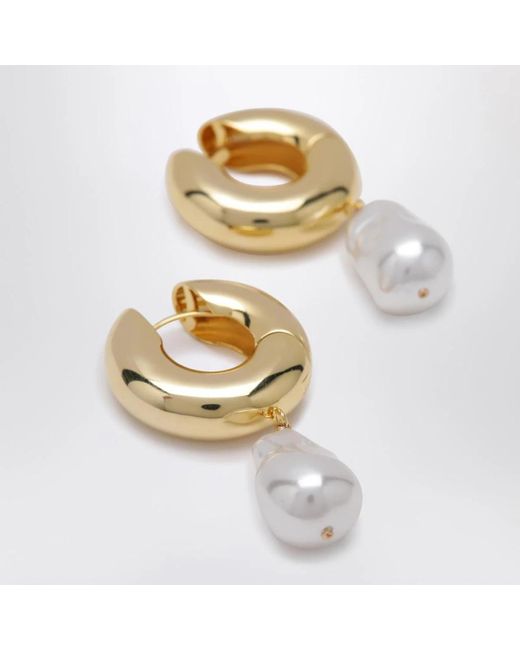 Earrings Eliou de color Metallic
