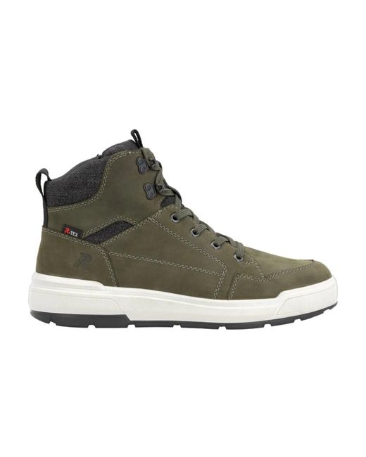 Rieker Gray Lace-Up Boots for men