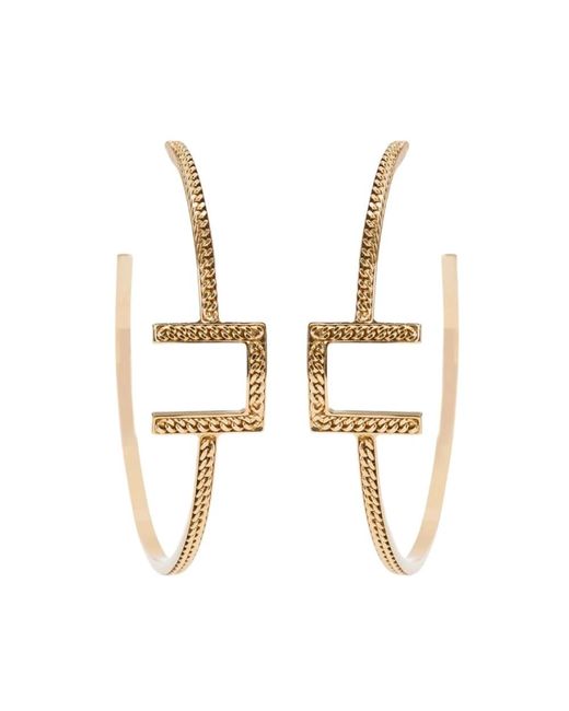 Anelli per orecchie di Elisabetta Franchi in Metallizzato Lyst