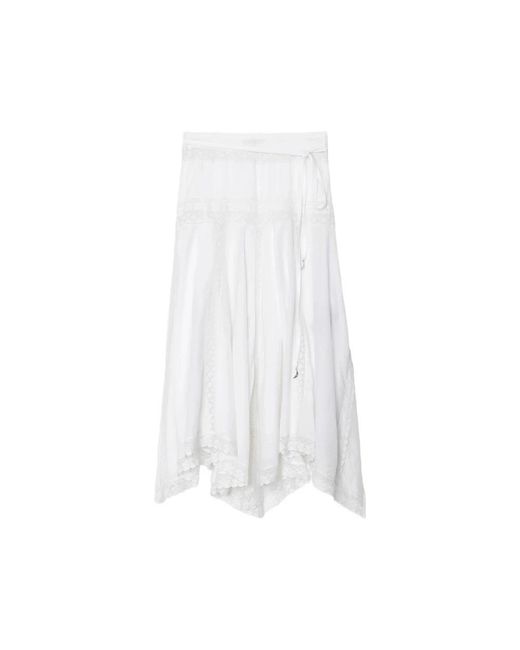 Zadig & Voltaire White Midi Skirts