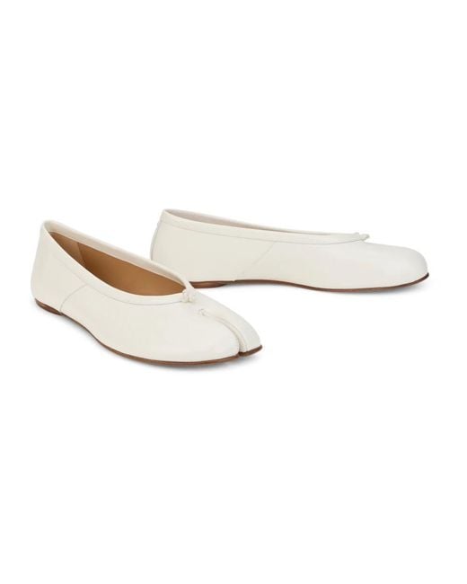 Maison Margiela White Ballerina Shoes