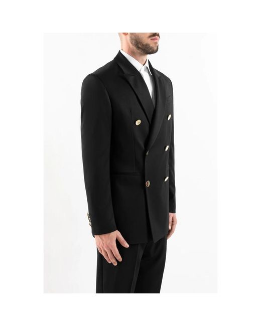 Cor Sine Labe Doli Black Blazers for men