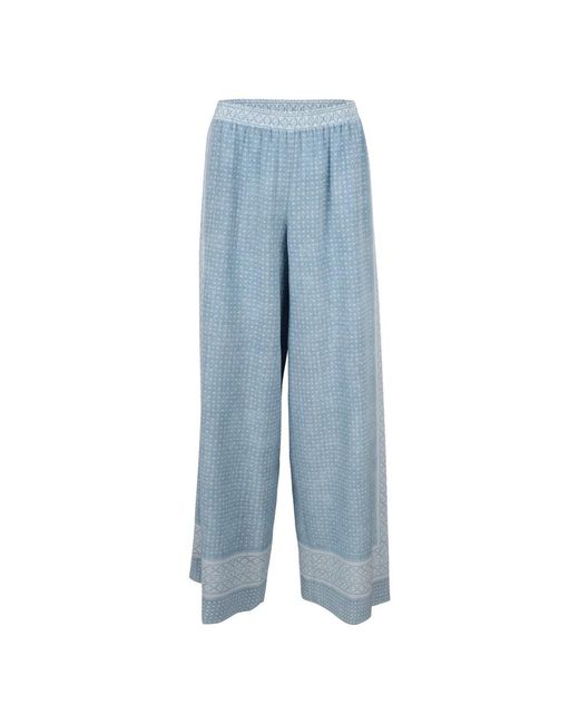Ermanno Scervino Blue Wide Trousers