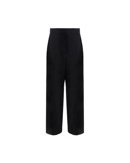 Ferragamo Black Straight Trousers