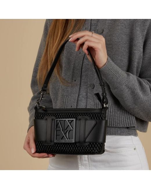 ARMANI EXCHANGE Black Shoulder Bags