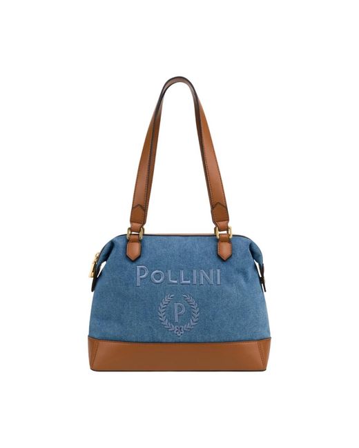 Shoulder Bags di Pollini in Blue