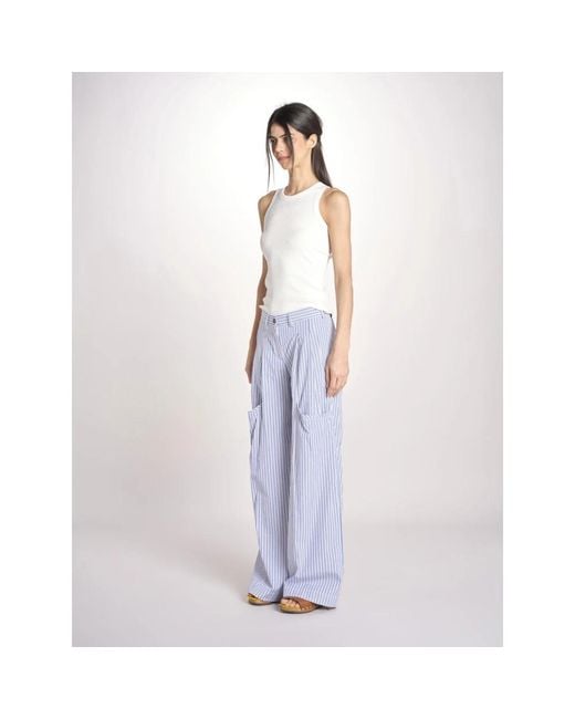 Jejia Blue Wide Trousers