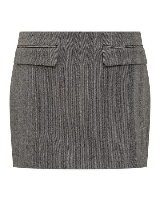 Ferragamo Gray Short Skirts
