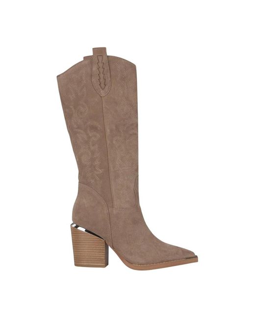 Alma En Pena. Brown Cowboy & Biker Boots