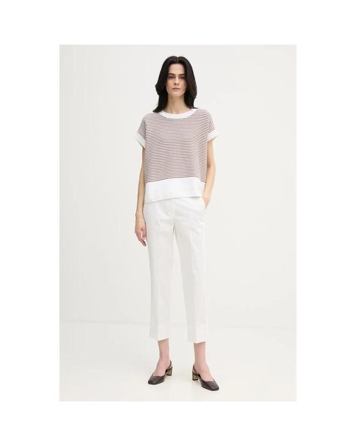 Cropped Trousers Joop! de color White