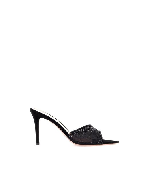 Gianvito Rossi Black Heeled Mules