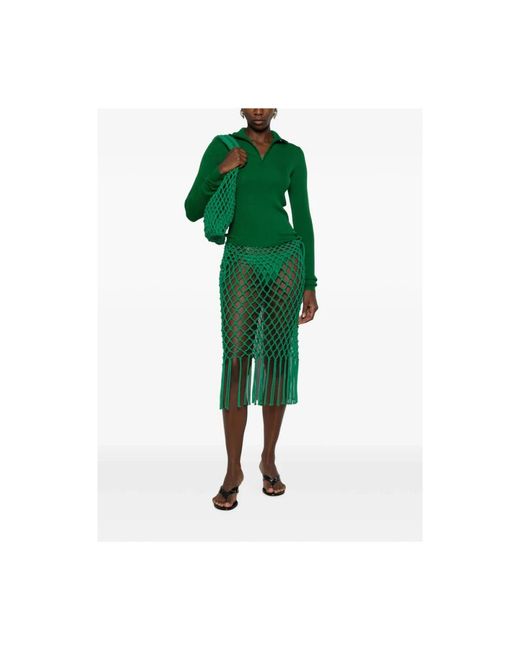 Frankie Shop Green Midi Skirts