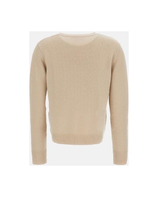 Max Mara Natural Round-Neck Knitwear