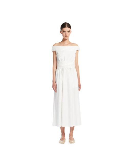 Weekend by Maxmara Midi Dresses in het White