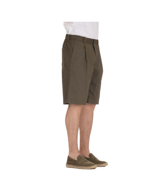 Herno Korte Broeken ,Groen ,Katoen Groene Superlichte Bermuda Shorts Van Katoen in het Gray voor heren