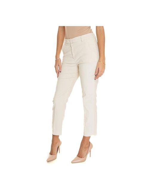 Weekend by Maxmara Cropped Trousers in het Natural