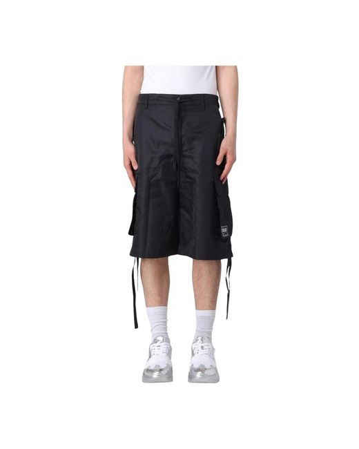 Long Shorts di Versace Jeans Couture in Black da Uomo