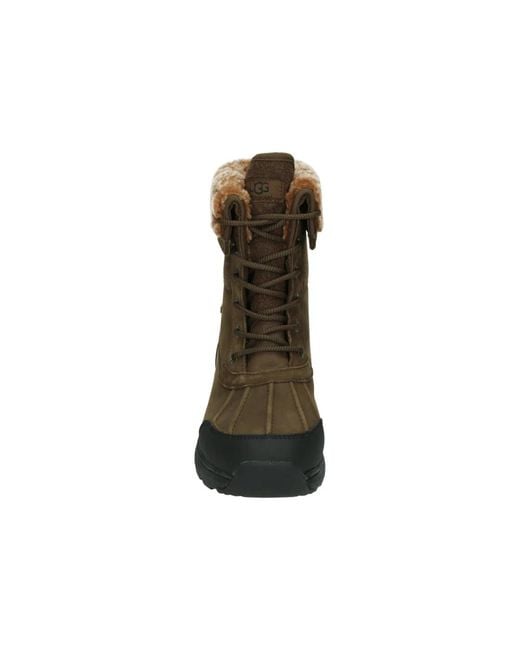 Ugg Bruine Leren Winterlaarzen in het Brown