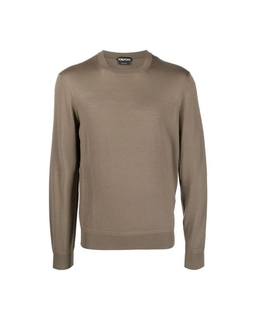Tom Ford Brown Round-Neck Knitwear for men