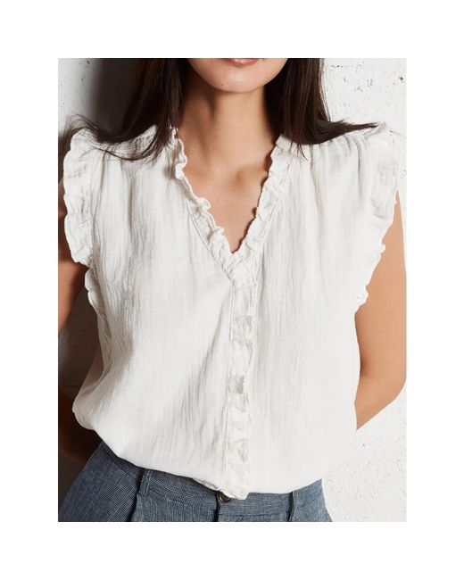 Des Petits Hauts Maglia Basic in het White