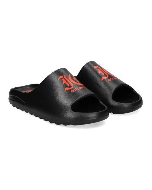 Just Cavalli Schwarze Flip Flops & Slider in Black für Herren