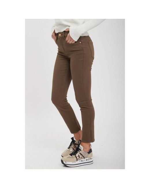 Pinko Brown Slim-Fit Jeans