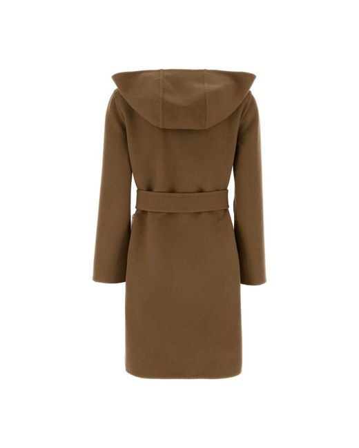 Burberry Brown Belted Coats