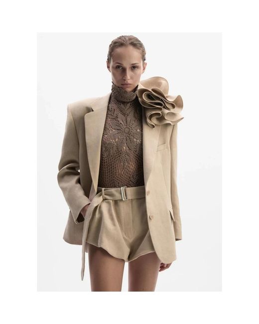 Magda Butrym Natural Short Shorts