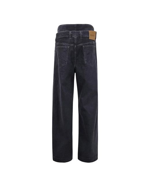 The Attico Blue Straight Fit Jeans