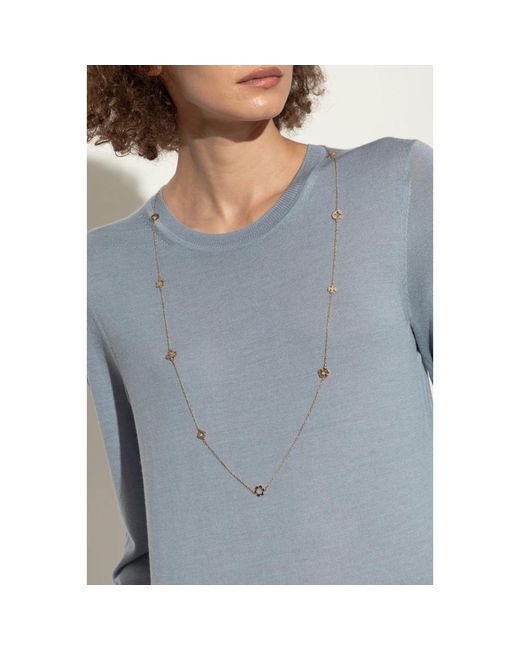 Necklaces di Tory Burch in Metallic