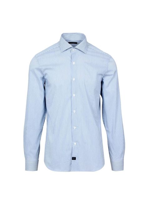 Fay Casual Overhemden in het Blue voor heren
