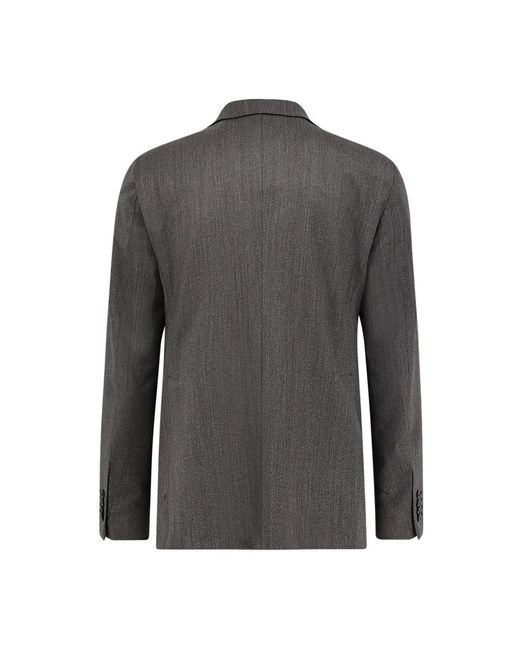 Tagliatore Gray Single Breasted Suits for men