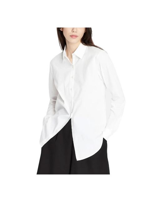 Camisa blanca con cuello y botones Armani Exchange de color White