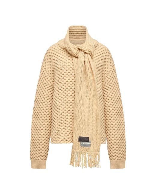 MM6 by Maison Margiela Natural Round-Neck Knitwear