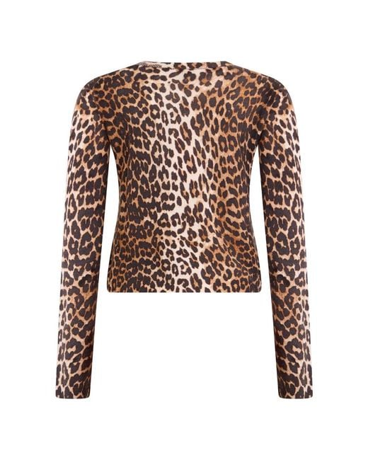 Cardigans Ganni de color Brown