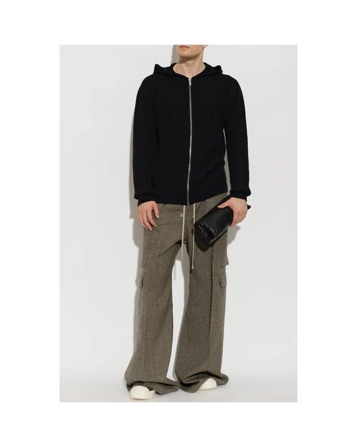 Cardigans Rick Owens de hombre de color Black