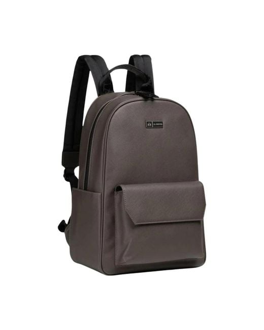 La Martina Brown Backpacks for men