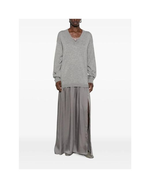 Liu Jo Gray Knitted Dresses
