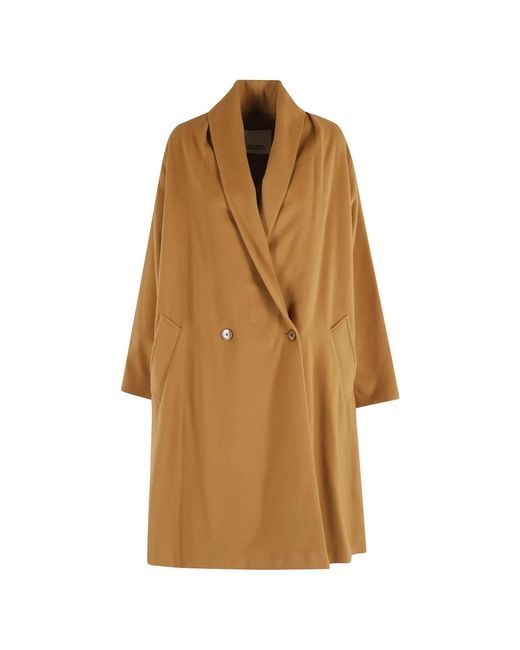 Isabel Marant Brown Kamel Wollmischung Elise Mantel