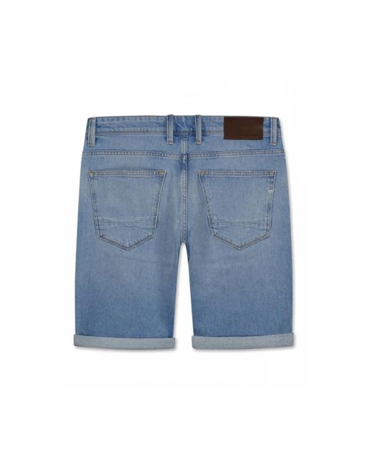 Pure Path Blue Denim Shorts for men